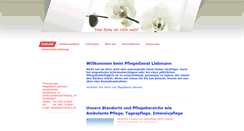 Desktop Screenshot of pflegedienst-liebmann.de